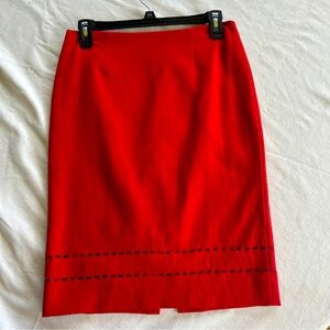 Worth New York Red Skirt - Size 2